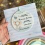 New Baby Blue Elephant Keepsake Card Personalised, thumbnail 1 of 3