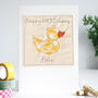 Personalised Duck New Baby Girl / 1st Birthday Card, thumbnail 1 of 8