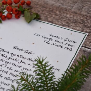 Personalised Children’s Christmas Letter From Santa, 4 of 12