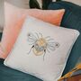 Whimsical Bumblebee Cushion Beginners Embroidery Kit, thumbnail 1 of 5