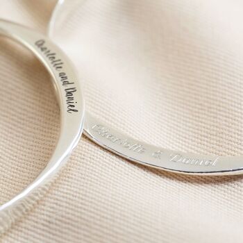 Personalised Hammered Sterling Silver Bangle, 2 of 10