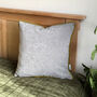 Luxury Soft Brushed Linen Blend Cushion Light Grey With Optional Piping, thumbnail 2 of 5