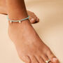 Aegean Amazonite Silver Anklet, thumbnail 3 of 9