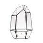 Geometric Glass Container For Terrarium H: 28 Cm, thumbnail 1 of 5