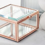 Personalised Rose Gold Plated Glass Trinket Box, thumbnail 3 of 5