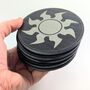 Mtg Mana Coaster Set Five In Slate Magic The Gathering, thumbnail 3 of 9