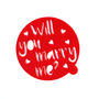 Will You Marry Me Cake Stencil, thumbnail 2 of 2