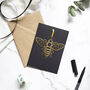 Manchester Bee Greetings Card With Hanging Keepsake, thumbnail 1 of 6