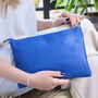 Women's Monogram Large Leather Clutch Or Crossbody Bag, thumbnail 3 of 7