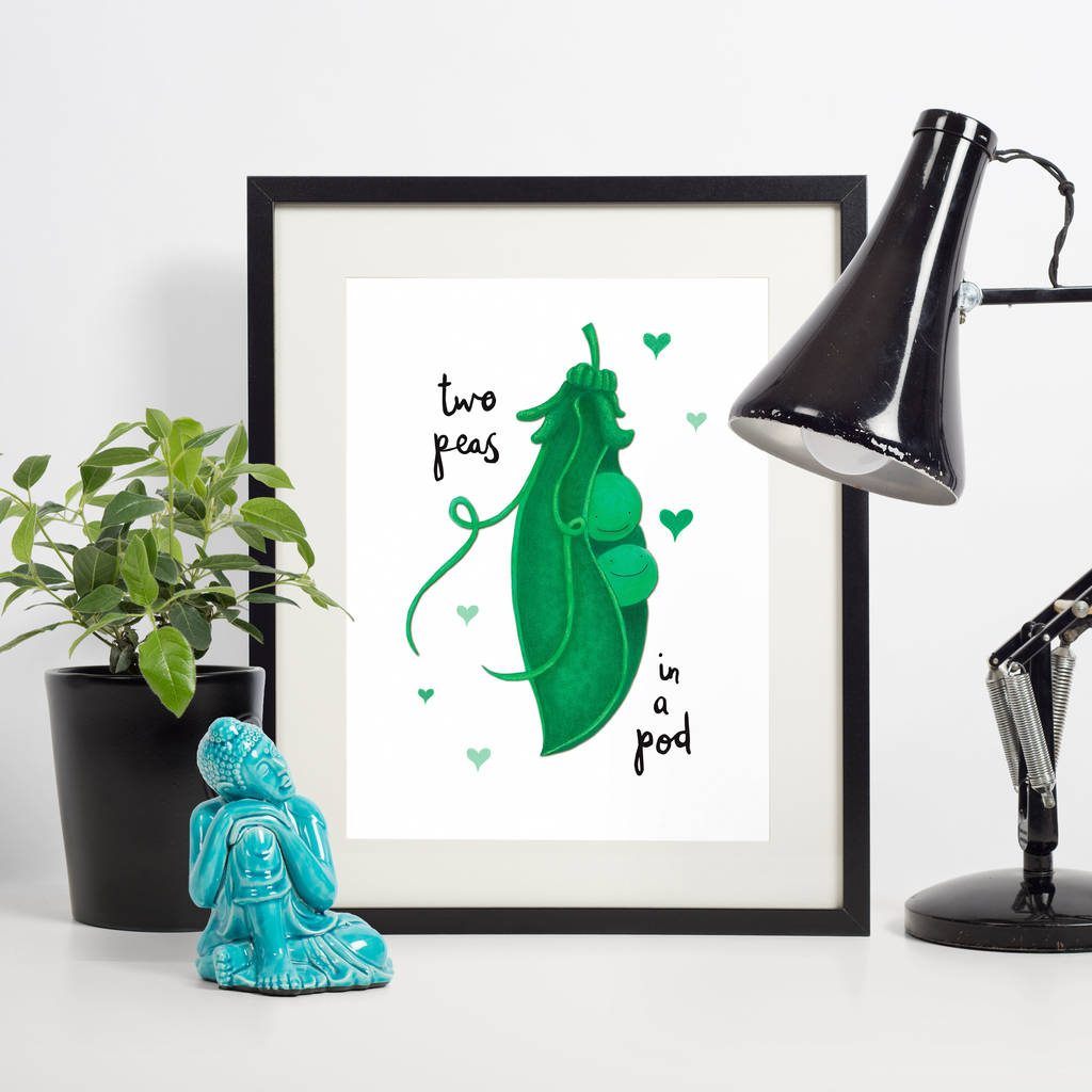'Two Peas In A Pod' Art Print