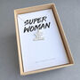 Super Woman We Love You Mother Silver Necklace, thumbnail 1 of 3