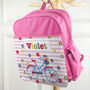 Personalised Girl's Pink Mini Rucksack, thumbnail 3 of 12