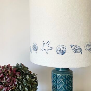 Seashell Embroidered Lampshade, 4 of 4