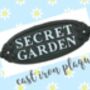 Cast Iron 'Secret Garden' Plaque, thumbnail 3 of 5
