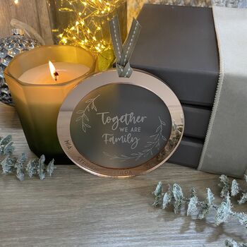 Large 'Together We Are Family' Christmas Keepsake, 6 of 9