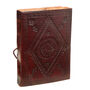 Indra Celtic Closed Triskelion Symbol Leather Journal, thumbnail 5 of 9