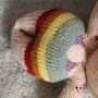 Personalised Rainbow Strongman Tattoo Baby Rattle, thumbnail 7 of 12