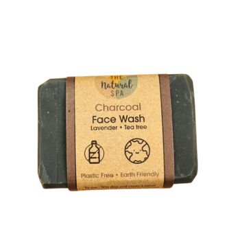 Charcoal Face Wash Bar Tea Tree And Lavender, 2 of 11