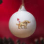 Cockapoo Ceramic Round Bauble, thumbnail 2 of 5