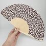 Handheld Leopard Folding Fan, thumbnail 2 of 3