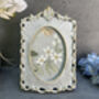 Aged Grey And Gold Splayed Photo Frame 6x4 Inch, thumbnail 2 of 9