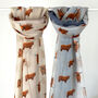Highland Cow Print Scarf, thumbnail 4 of 8