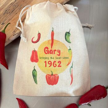 Personalised Chilli Bag With Recipe Cards And Seeds, 5 of 7