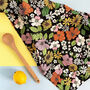 Retro Floral Tea Towel, thumbnail 3 of 7