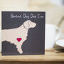 Golden Retriever Dog Dad Birthday Card, thumbnail 4 of 4