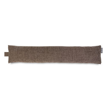 Luxury Wool Effect Door Draught Excluder Antique Brown, 3 of 5