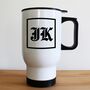 Personalised Medieval Initials Travel Mug, thumbnail 1 of 3
