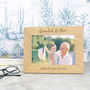 Grandad And Me Personalised Solid Oak Photo Frame, thumbnail 2 of 3