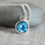 Large Natural Topaz Necklace With Sterling Silver, thumbnail 2 of 8