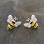 Bee Stud Earrings, thumbnail 2 of 4