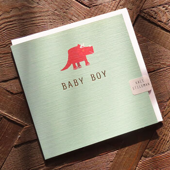 Gold Foiled Baby Boy Card, 3 of 4