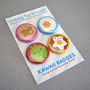 Kawaii Breakfast Badge Set, thumbnail 3 of 5