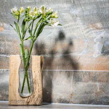 Personalised Tanoak 'Celebration' Wooden Vase, 4 of 5
