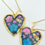 Gothic Heart Earrings With Real Flowers, thumbnail 10 of 12