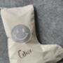 Personalised Glitter Smiley Face Christmas Stocking, thumbnail 3 of 5