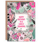 Boho Wildflowers Pink Flowers Grandma Birthday Card, thumbnail 1 of 5