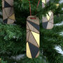 Set Of Six Handpainted Wooden Christmas Decorations, thumbnail 5 of 5