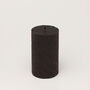 G Decor Adelle Obsidian Matte Signature Waxwork Pillar Candle In Deep Black, thumbnail 4 of 5