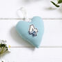 Personalised 2nd Cotton Or Any Anniversary Hanging Heart Gift, thumbnail 5 of 11