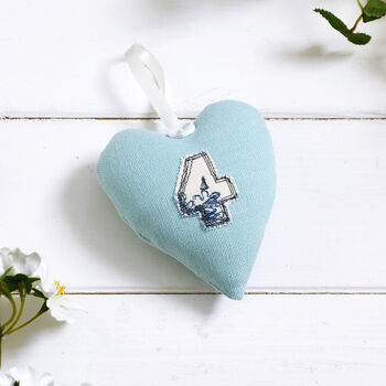 Personalised 2nd Cotton Or Any Anniversary Hanging Heart Gift, 5 of 11