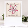Personalised Flower Thank You Card For Her, thumbnail 1 of 12