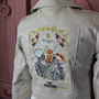The Lovers Tarot Card Cream Bride Leather Jacket, thumbnail 3 of 9