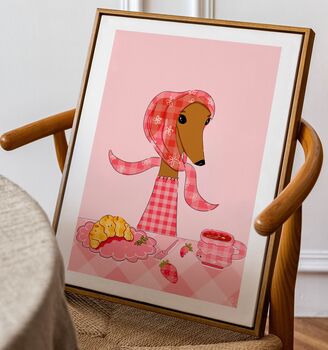 Greyhound Art Print | Dog Lover Wall Decor, 2 of 10