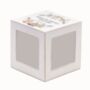 Personalized White Wood Distressed Photo Cube, thumbnail 4 of 5