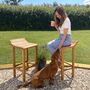 Contemporary Teak Kitchen Or Garden Stool, thumbnail 4 of 10