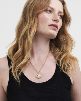 Gold Nightshade Moon Locket Necklace, 2 of 8